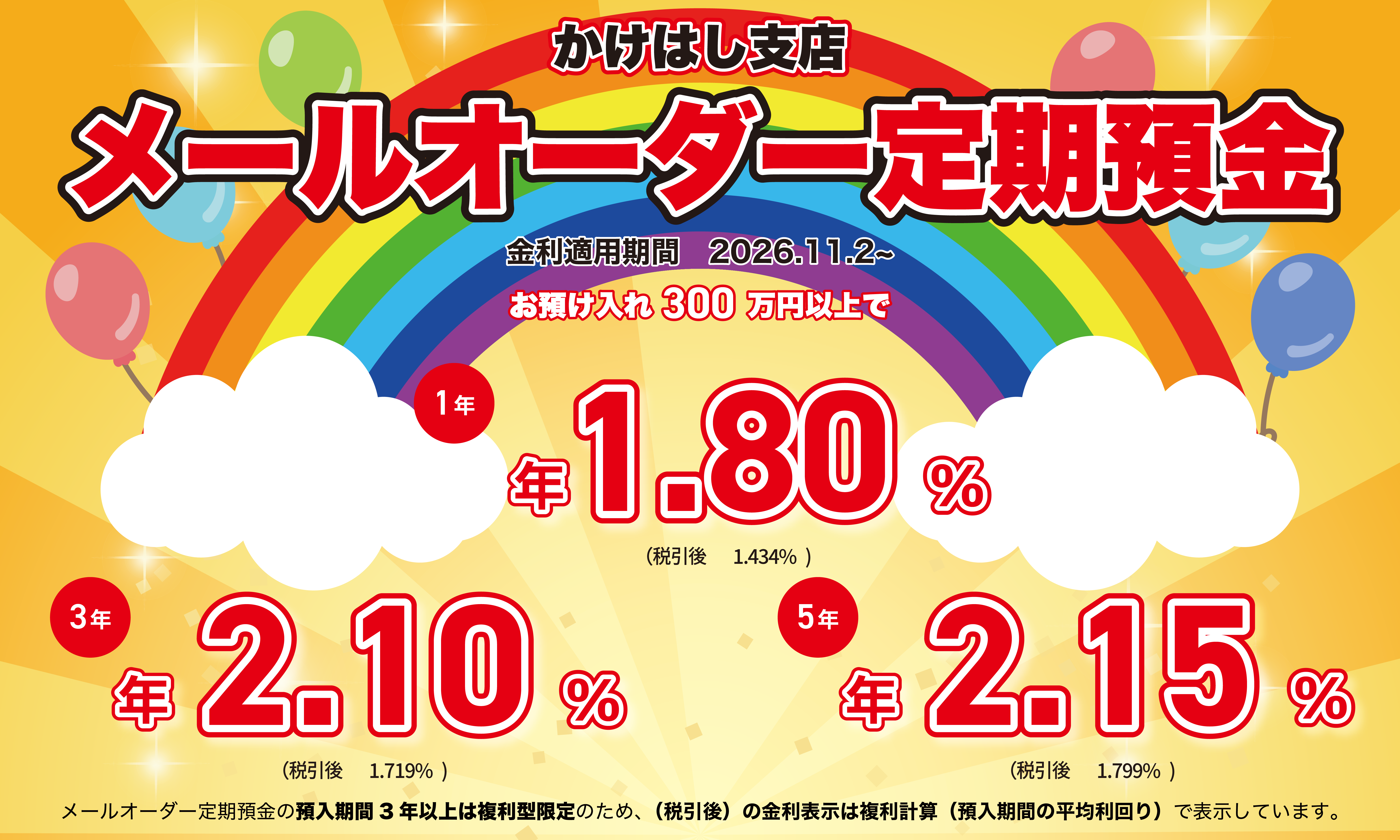 かけはし支店メールオーダー定期