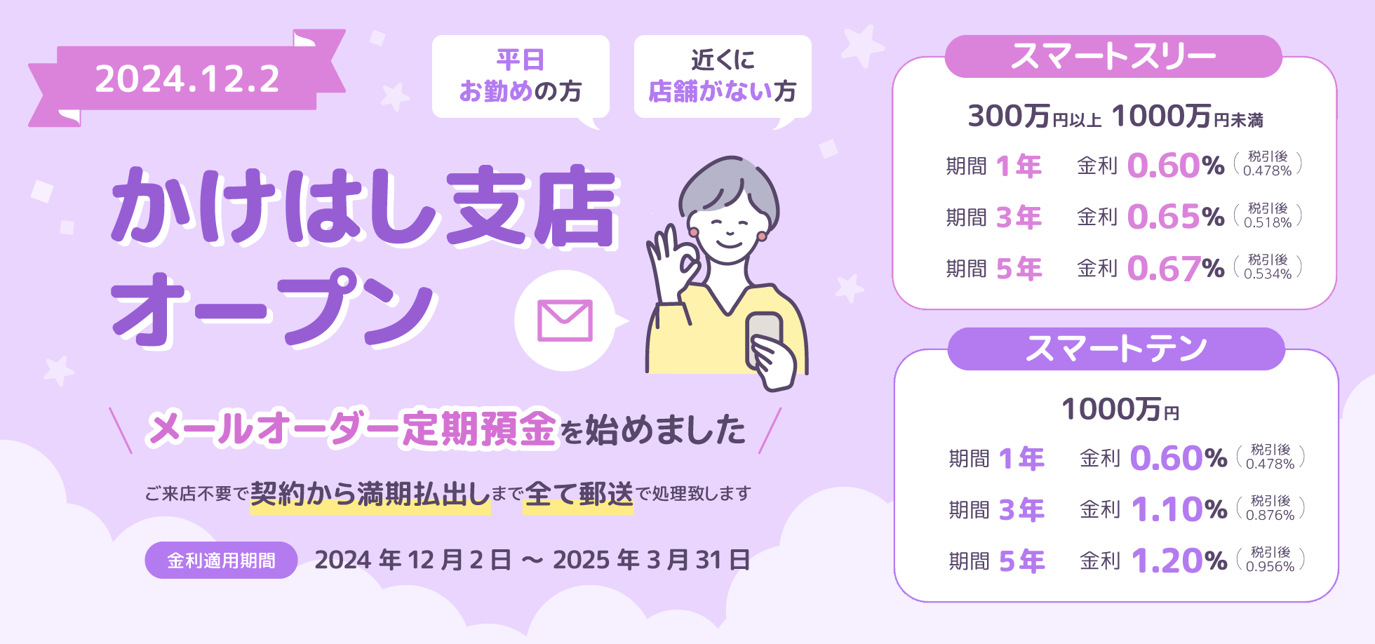かけはし支店メールオーダー定期