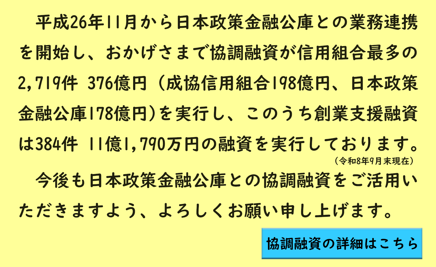 日本政策金融公庫 連携融資